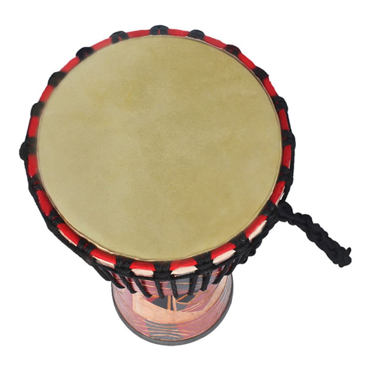 Milisten 2pcs Djembe Natural Replacements Skins Sound Cm Instrument Head Drum African Using for Convenient Lasting Accessory Round Replacements: Drums Goat Leather Heads Percussion