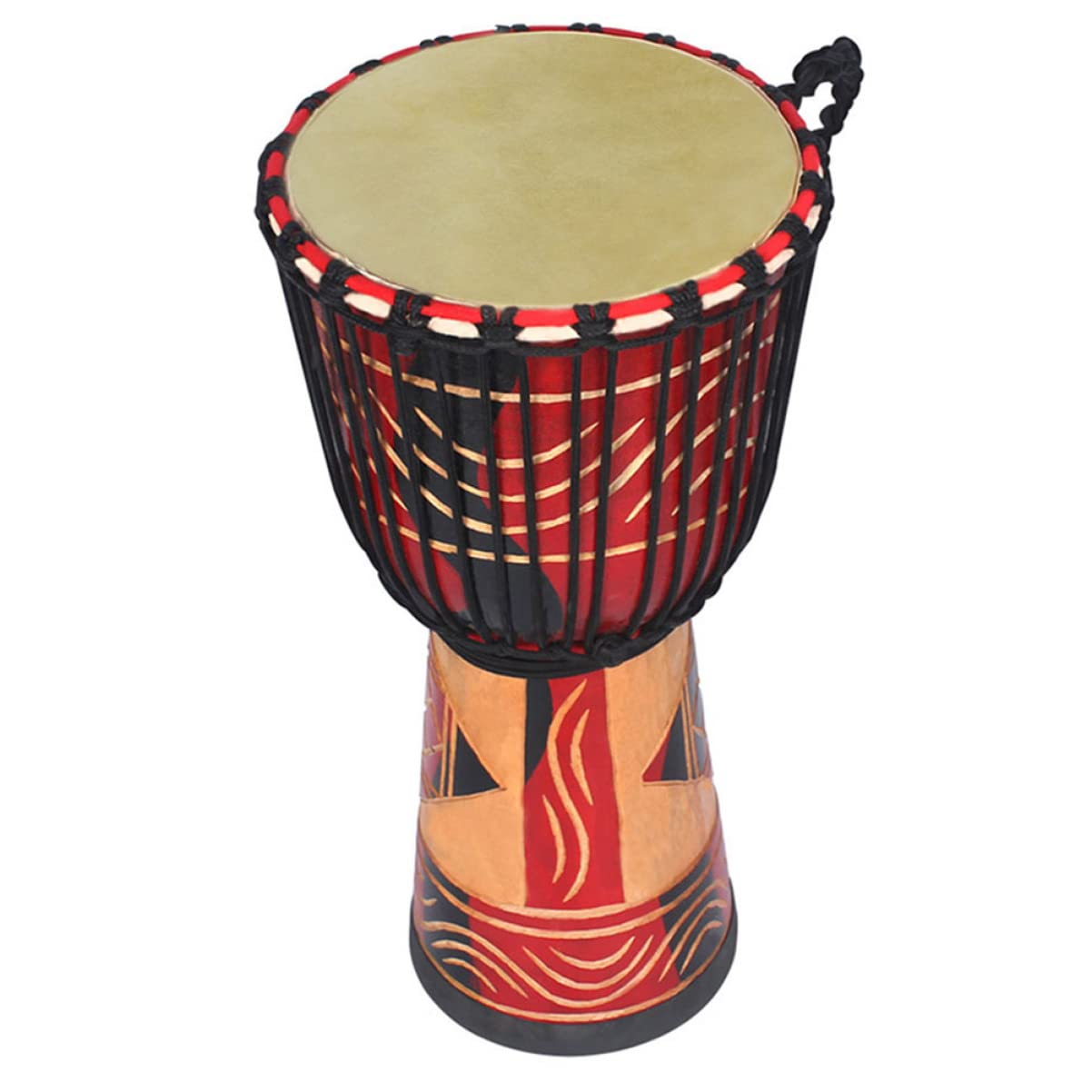 Milisten 2pcs Djembe Natural Replacements Skins Sound Cm Instrument Head Drum African Using for Convenient Lasting Accessory Round Replacements: Drums Goat Leather Heads Percussion