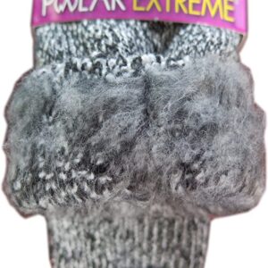 Polar Extreme Thermal Extra Heavy Acrylic Winter Marled Knit Top Socks Matching 2-Pack Random