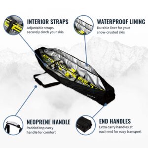 StoreYourBoard Mountain Essential Ski Travel Bag, Water Resistant Carry Case