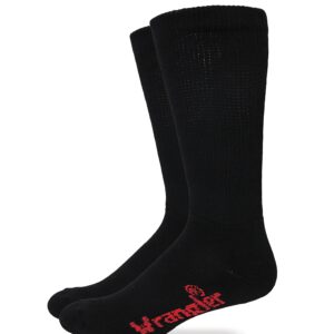 Wrangler Mens Ultra Dri Non-Binding Seamless Toe Mid Calf Boot Socks 3 Pair