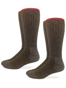 wrangler mens heavyweight merino wool blend boot socks 2 pair pack