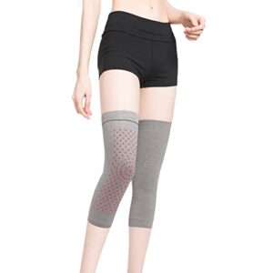 Self Heating Knee Brace for Women Men Stretchy Warm Cotton Compression Sleeve Knee Support Hot Therapy Knee Pads for Knee Injury Arthritis Joint Pain Soreness Cramps Meniscus Pain Muscle pain Relief