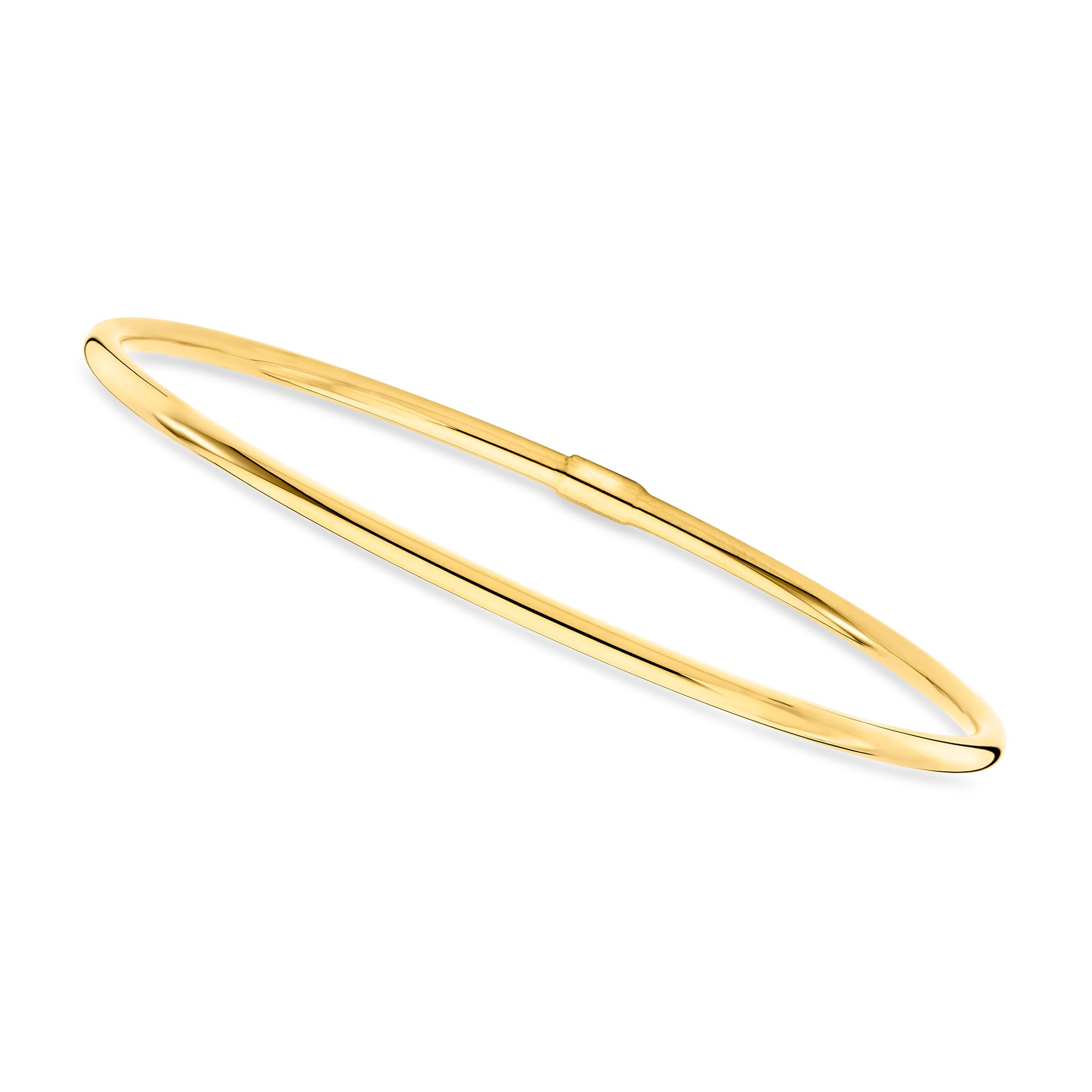 Canaria Italian 10kt Yellow Gold Bangle Bracelet. 7 inches