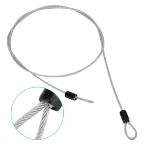 Steel Wire Lock Line, Double Loop Stainless Steel Safety Lock Cable, External Scooter Cable Lock Cable(Money)