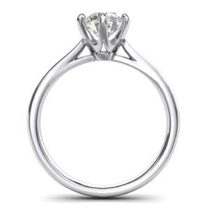 sterling silver 2.0 ct classic 6-prong solitaire genuine moissanite engagement ring promise bridal wedding ring (6)