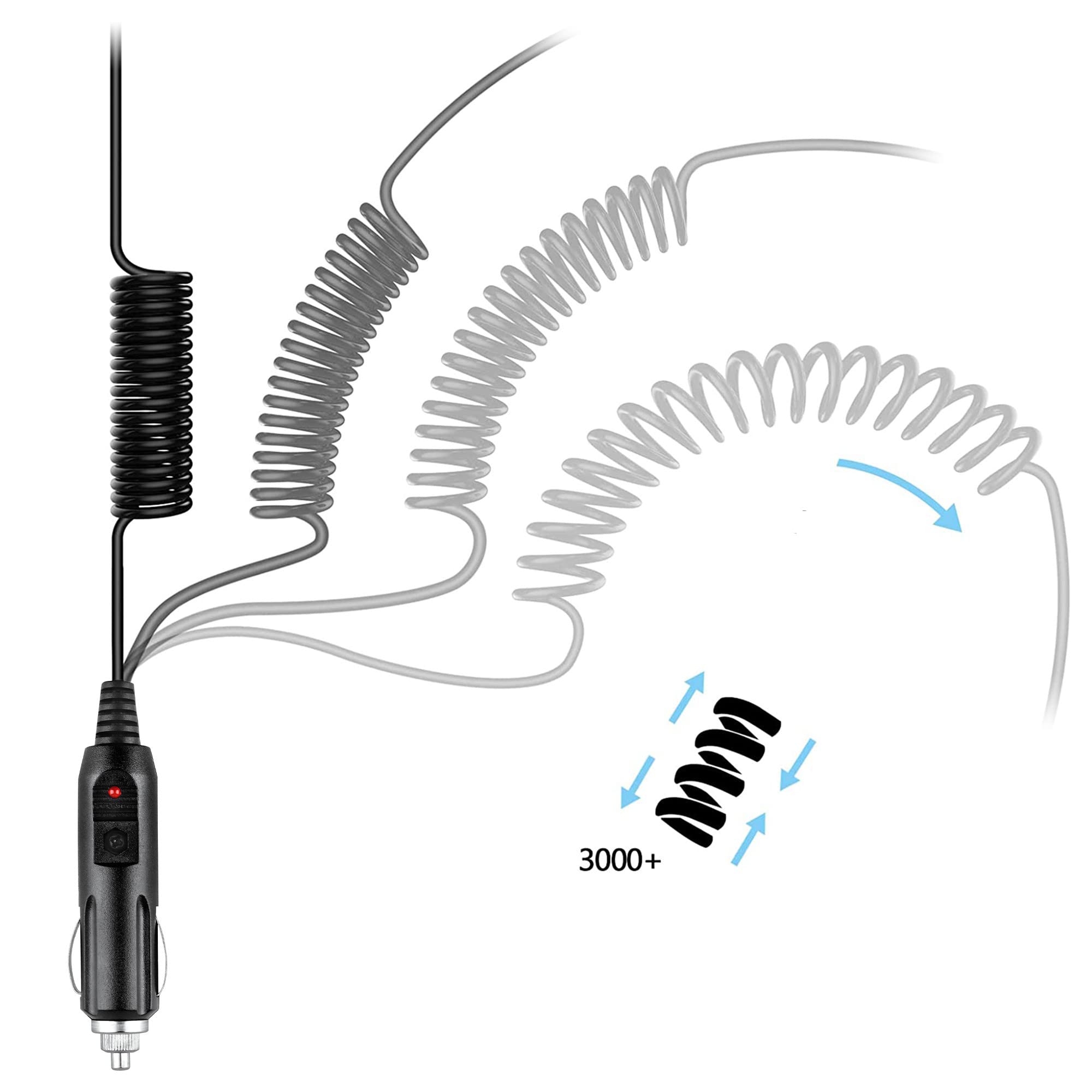 Jantoy Car DC Adapter Compatible with Standard Horizon HX100 Floating Handheld VHF Marine Auto Cord