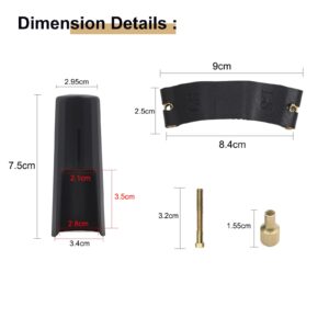 Bb Clarinet Leather Ligature and Plastic Clarinet Mouthpiece Cap Ligature Fastener Mouthpiece Cover for Clarinet