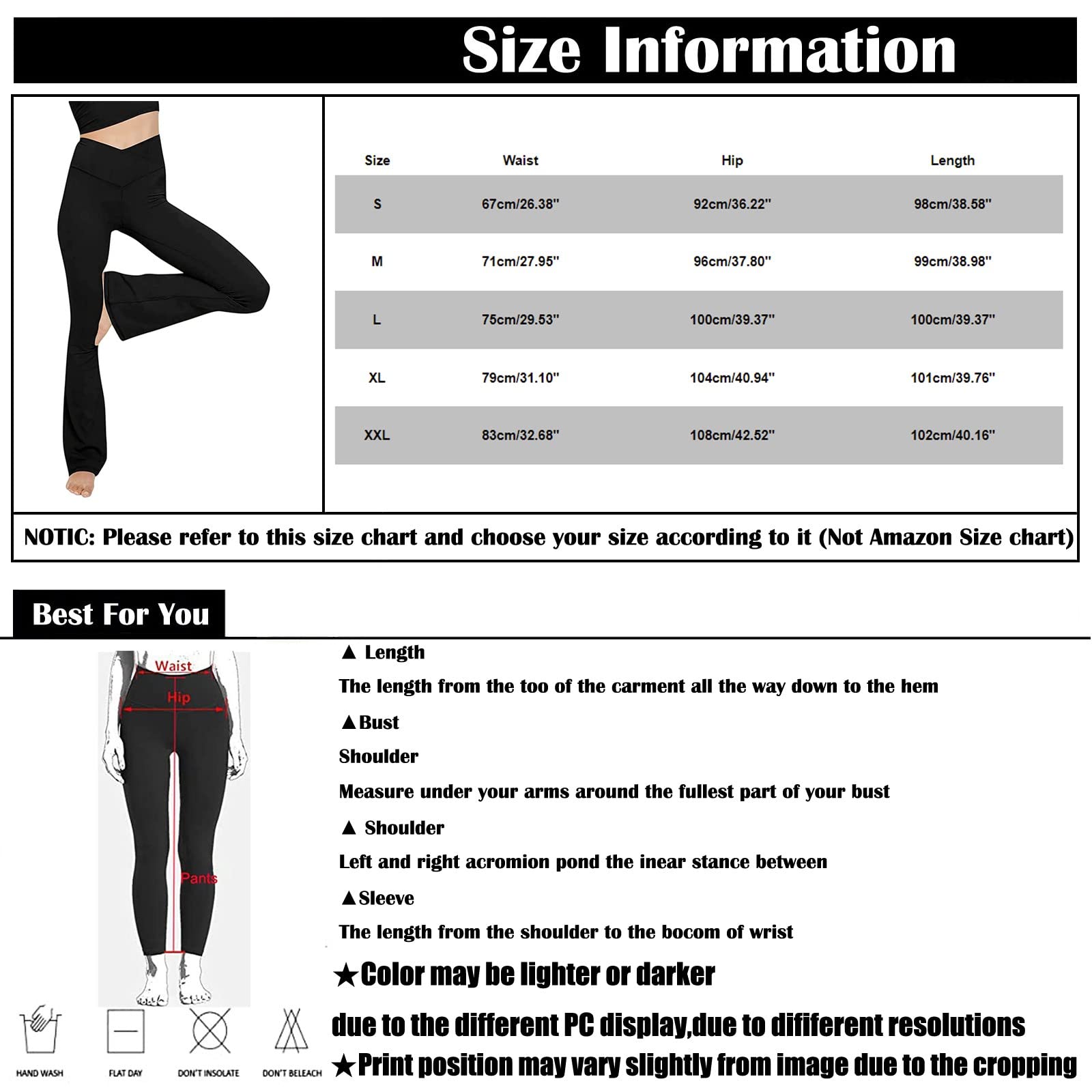 Lisapecia Flare Leggings for Women Buttery Soft Bell Bottom Bootcut Yoga Pants Crossover High Waisted Leggings Non See Through Full Length Tummy Control Athletic Workout Leggings(A-Black,Small)