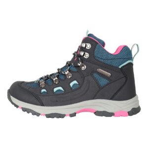 Mountain Warehouse Adventurer Kids Waterproof Boots - IsoDry Navy Kids Shoe Size 4 US