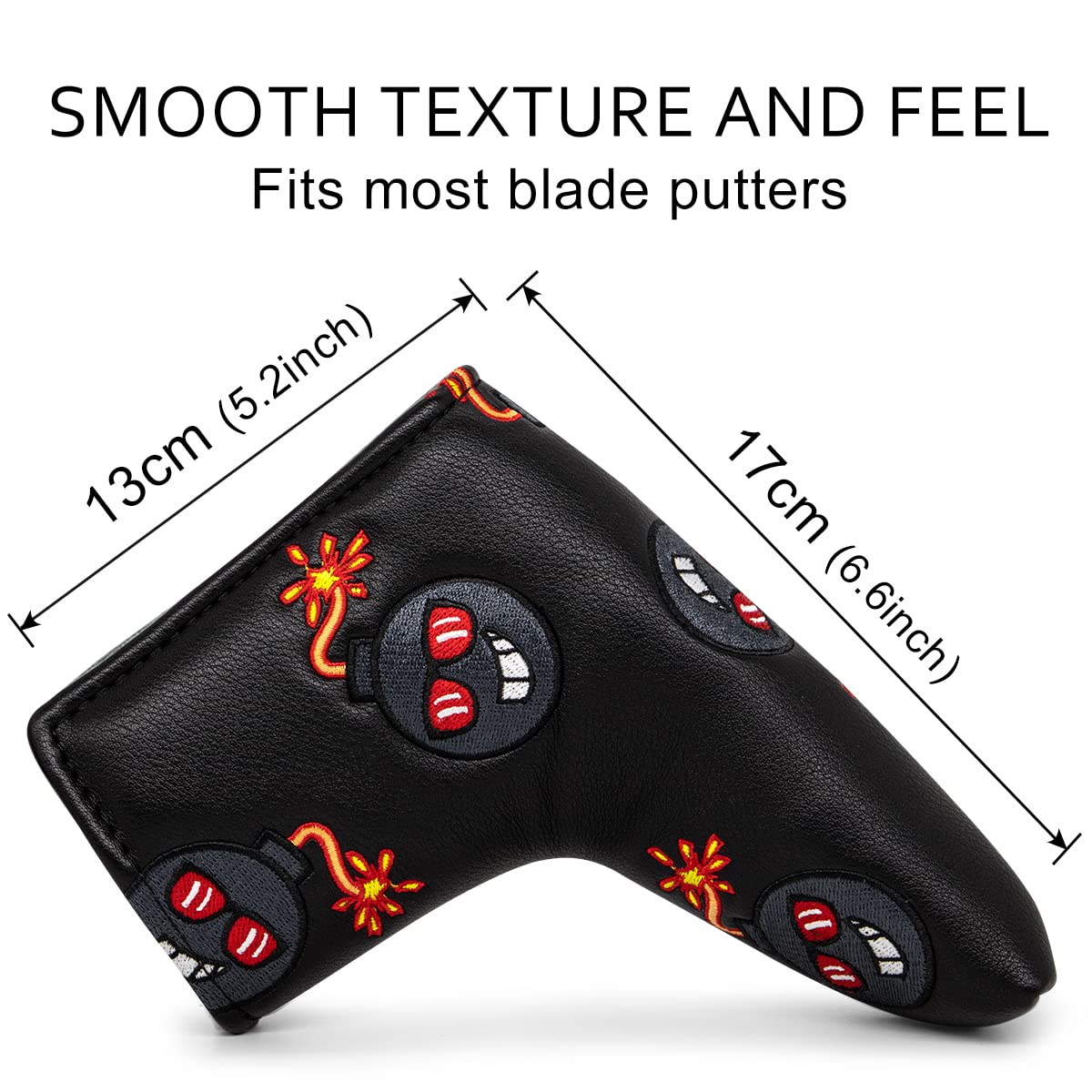 Golf Putter Covers Mallet Putter Headcover Blade Putter Covers Golf Club Head Covers Leather Golf Headcover with Magnetic for Scotty Cameron Taylormade Callaway Titleist Odyssey