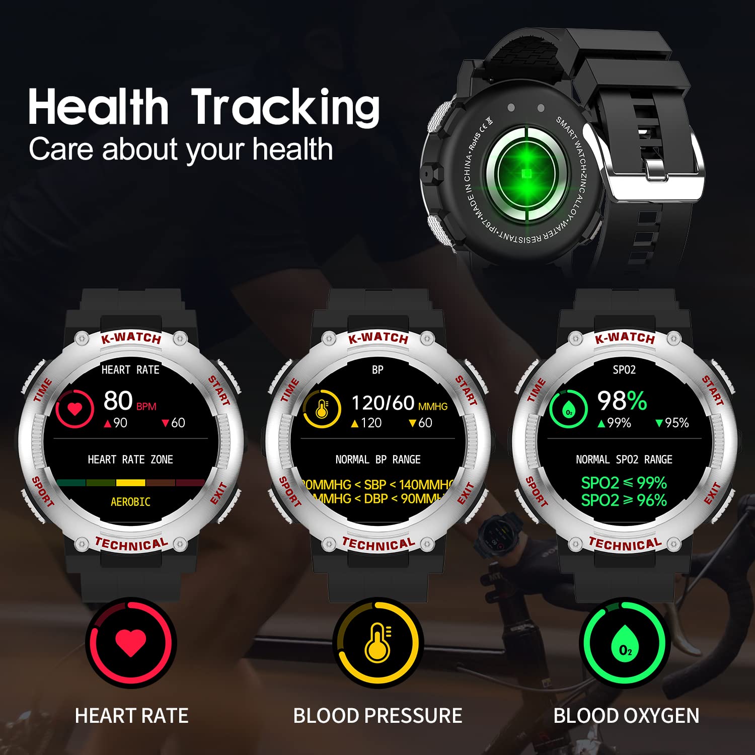 KINGSTAR Smart Watch for Men, Smart Watch Make/Answer Call AI Voice Control Smartwatch with 8 Sport Modes Pedometer Blood Oxygen Heart Rate Sleep Monitor Fitness Tracker for iOS Android Phones