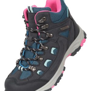 Mountain Warehouse Adventurer Kids Waterproof Boots - IsoDry Navy Kids Shoe Size 4 US