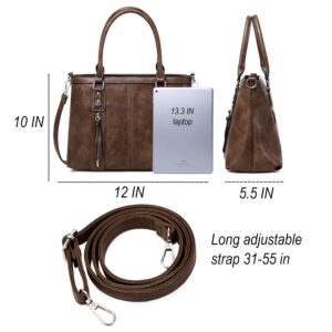 sqlp Purses for Women Soft Leather Hobo Bags Large Womens Crossbody Purse Ladies Tote Handbags Shoulder Bag Brown