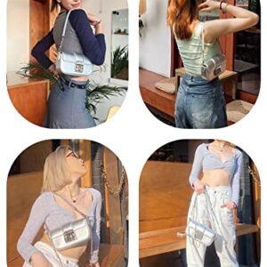 FONETTOS 90s Shoulder Bags Women, Trendy Handbag Girls Chic Style Crossbody Clutch Purse Fashion