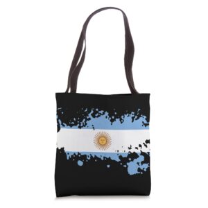 national flag of argentina souvenir gift for men women tote bag