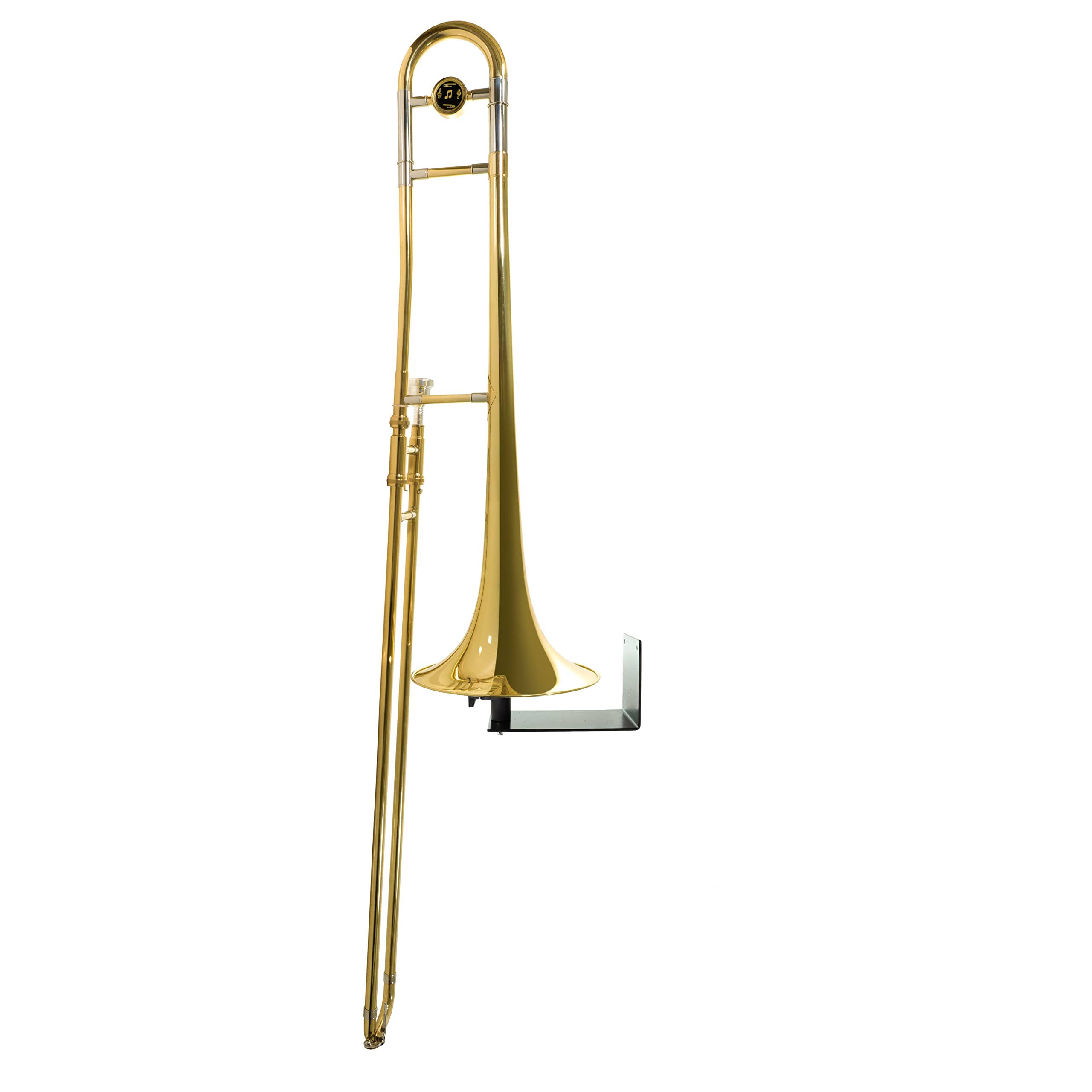 Cintrio Trombone Hanger - Wall Mount Fits All Trombones, Adjustable Soft Foam Bell Holder - Complete with Polishing Cloth