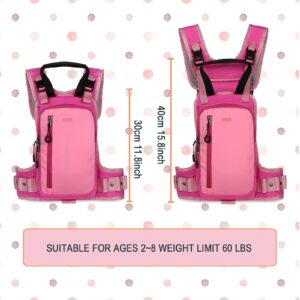 QOGIR Ski Harness for Kids: Teach Your Child The Speed Control of Skiing with Mini Backpack and Adjustable Seat Harness