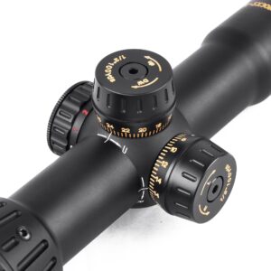 FSI 1-5x30 LPVO Rifle Scope SFP Illuminated Reticle with Mount 30mm Tube (Chevron)