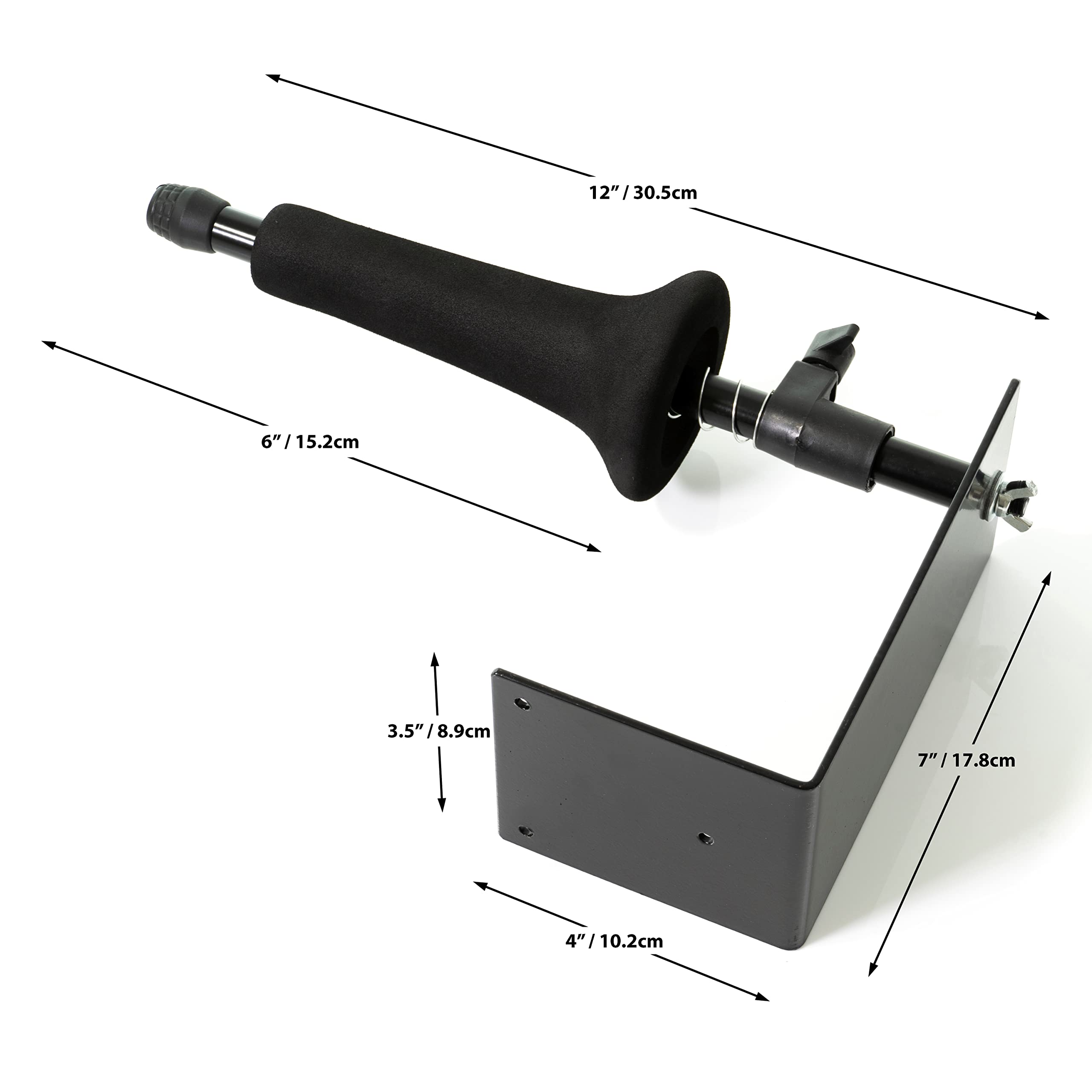 Cintrio Trombone Hanger - Wall Mount Fits All Trombones, Adjustable Soft Foam Bell Holder - Complete with Polishing Cloth