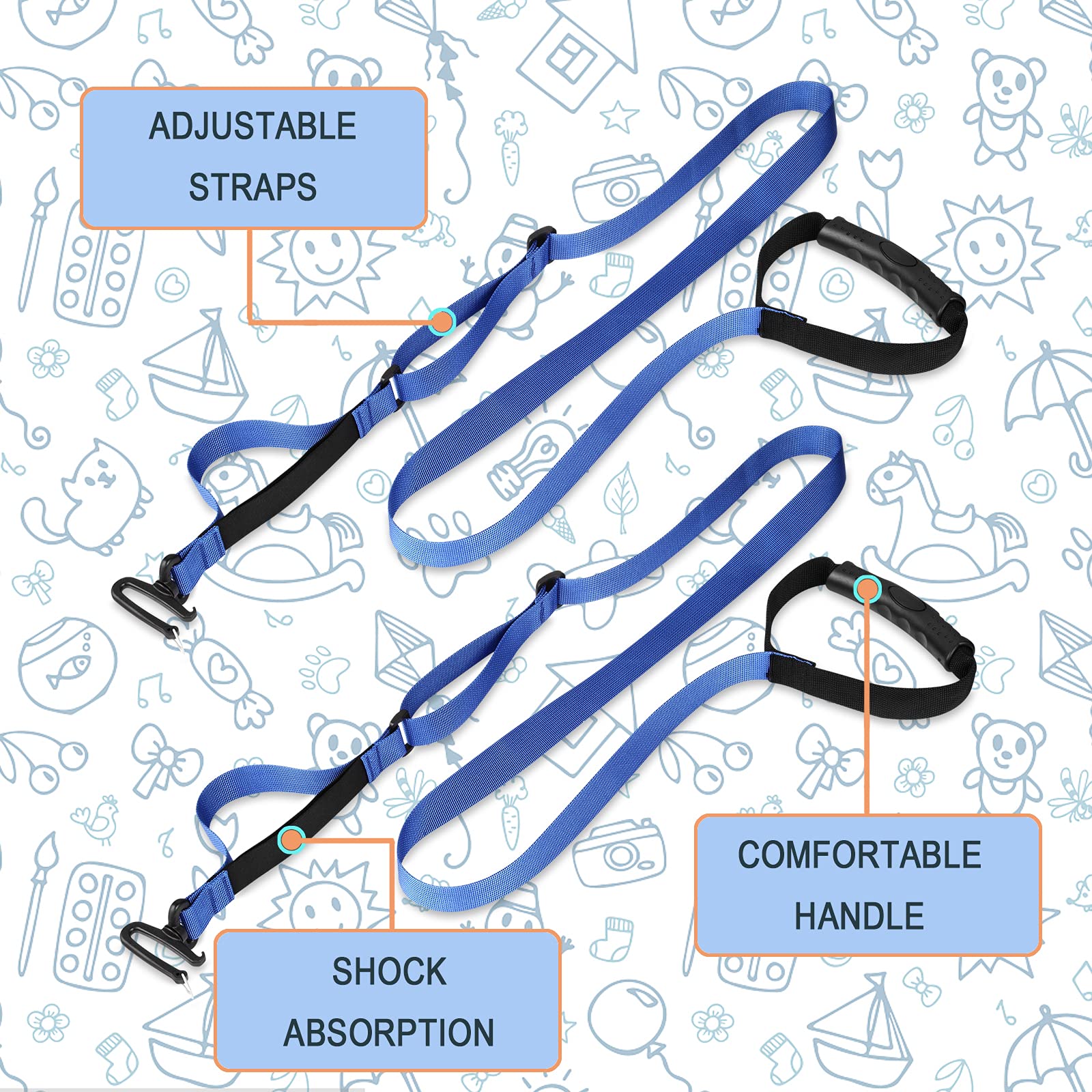 QOGIR Ski Harness for Kids: Teach Your Child The Speed Control of Skiing with Mini Backpack and Adjustable Seat Harness