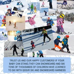 QOGIR Ski Harness for Kids: Teach Your Child The Speed Control of Skiing with Mini Backpack and Adjustable Seat Harness