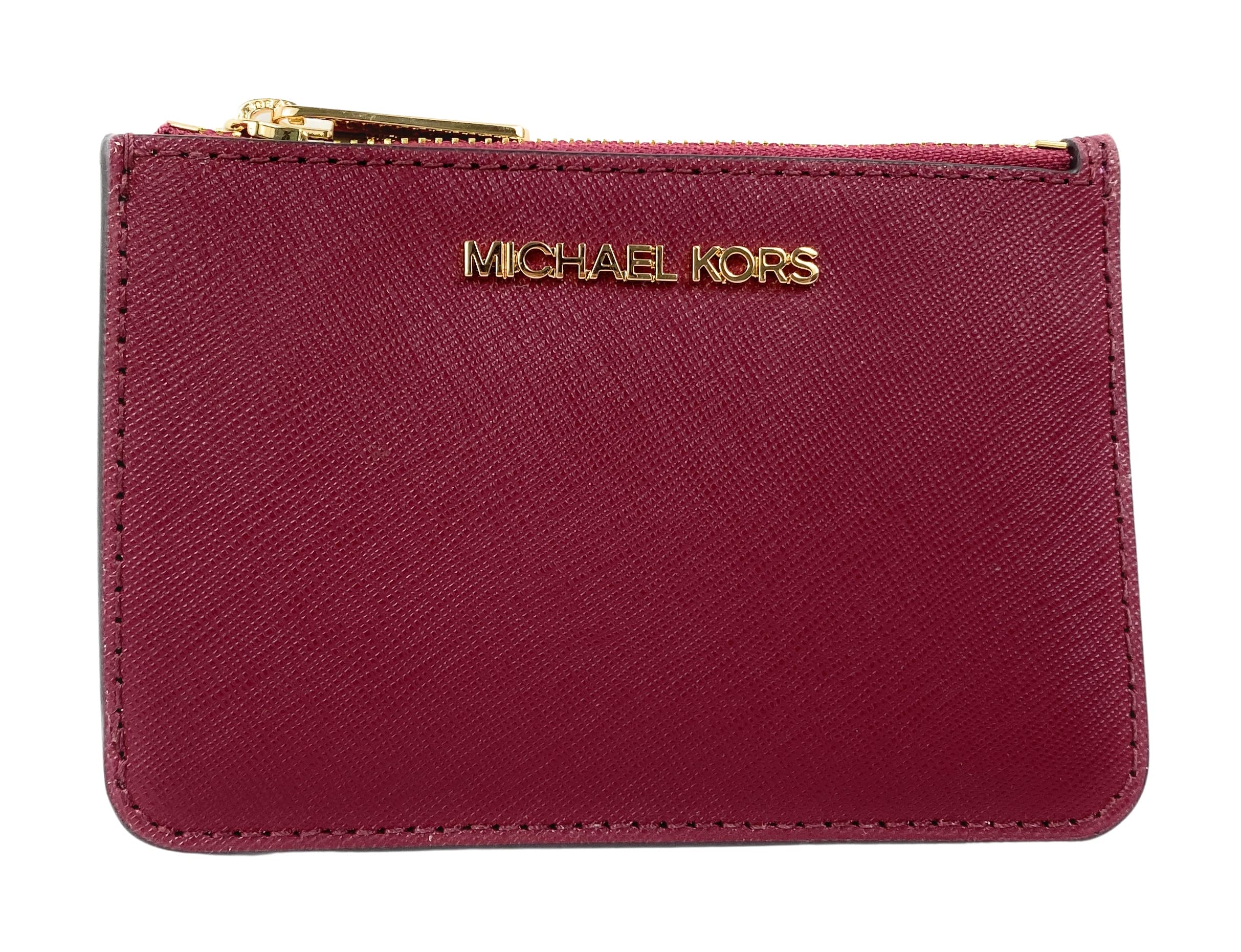 Michael Kors Jet Set Travel Small Coin Pouch with ID (Mulberry)