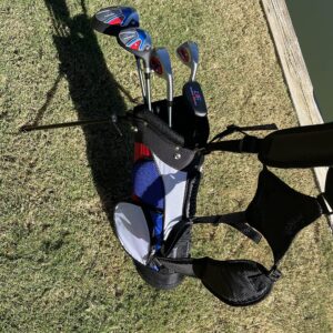 Fingerprints Junior Golf Club Set - Driver, Hybrid, 7i, PW, Putter with Stand Bag - Multiple Sizes - RH and LH (Golf Club Set for Kids 45"-52" Tall (~Age 6-10), Right)