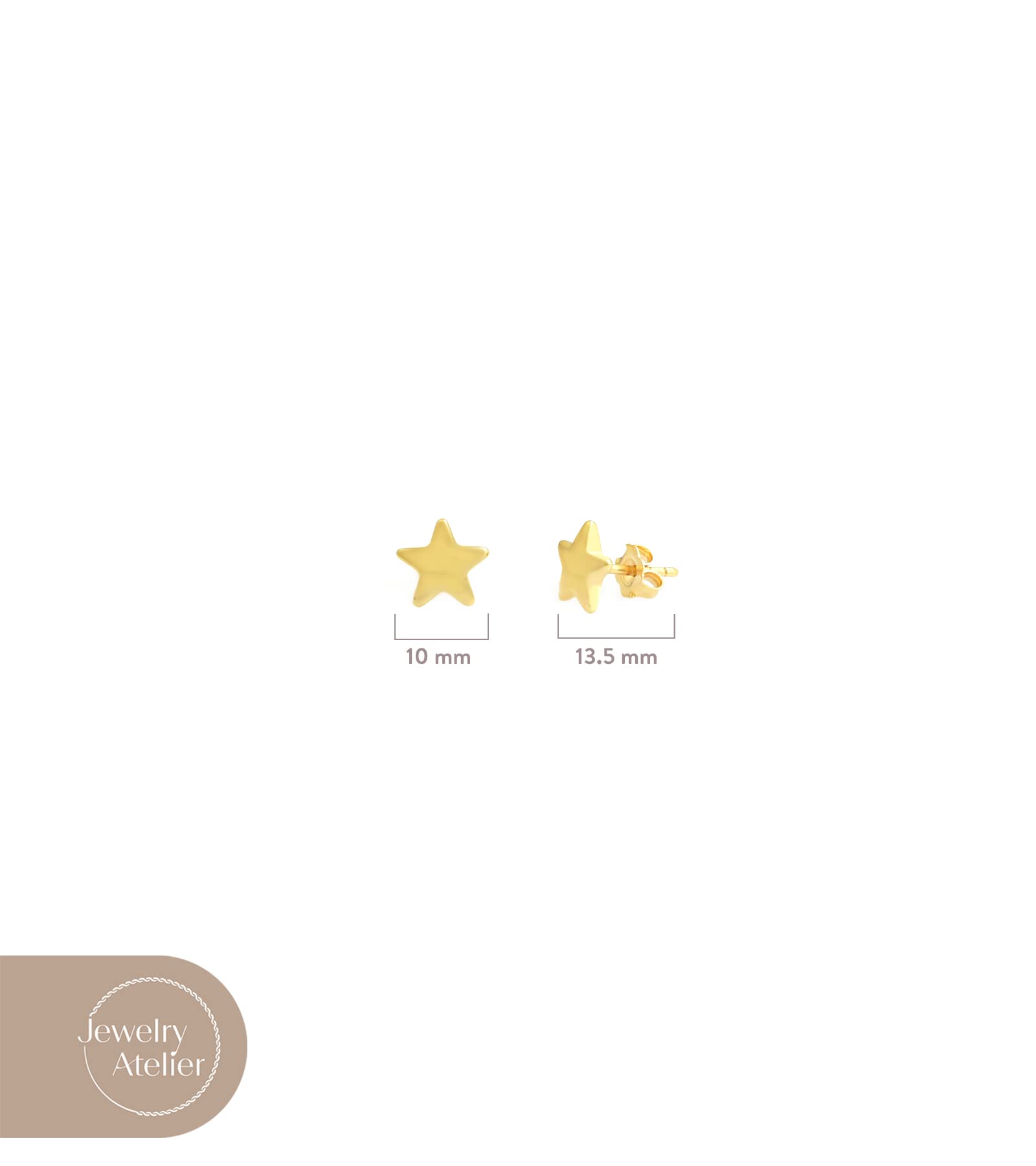 Jewelry Atelier Gold Filled Stud & Dangle Earrings Collection - 14K Solid Yellow Gold Filled Stylish Earrings for Women with Different Occasions & Styles