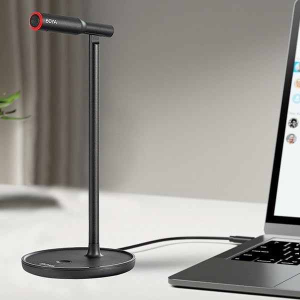 Boya Table Stand USB Condenser Cardiod Microphone for Windows Mac PC (by-CM1)