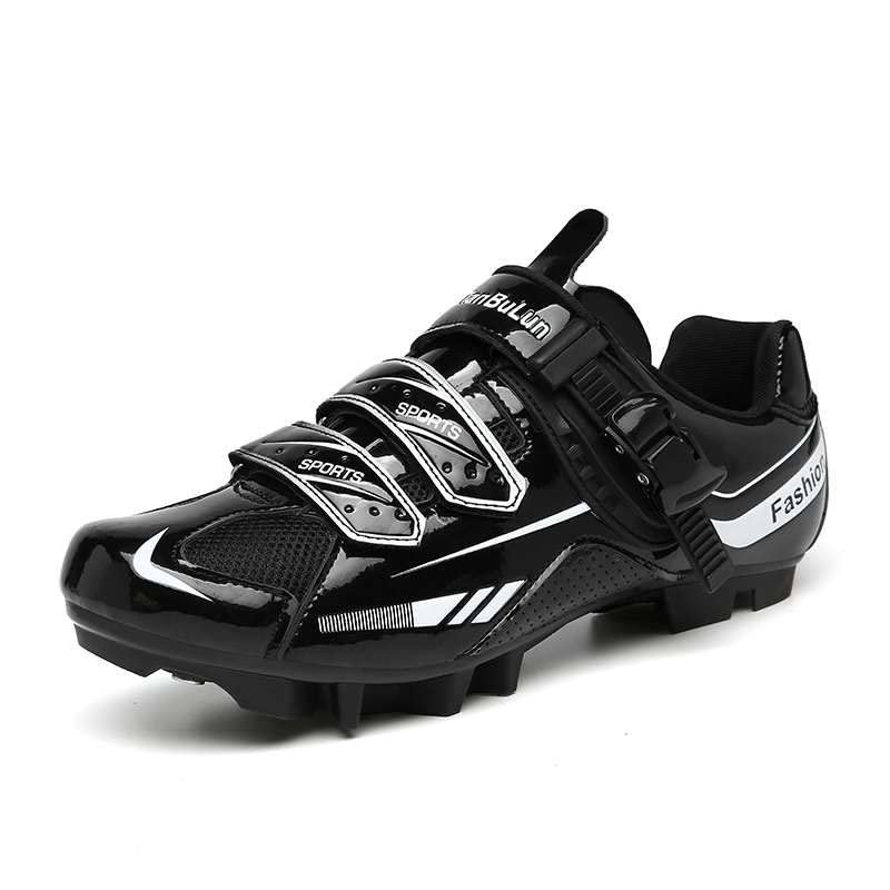 Ksloutdoor Unisex Outdoor Sports Cycling Shoes MTB/Mountain Men's Bike Shoes SPD Women's Compatible 2-Bolt Black Size 6/8