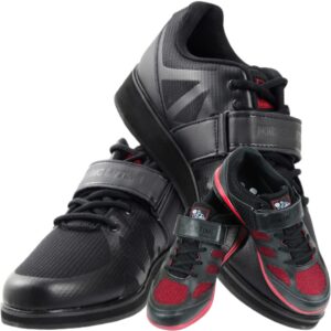 Nordic Lifting Shoes Megin Size 9 - Black Bundle with Shoes Venja Size 11 - Black Red