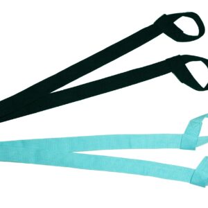 XIAOXGXF 2 Packs Yoga Mat Strap Yoga Mat Sling Yoga Mat Carrier (Black+Sky Blue)