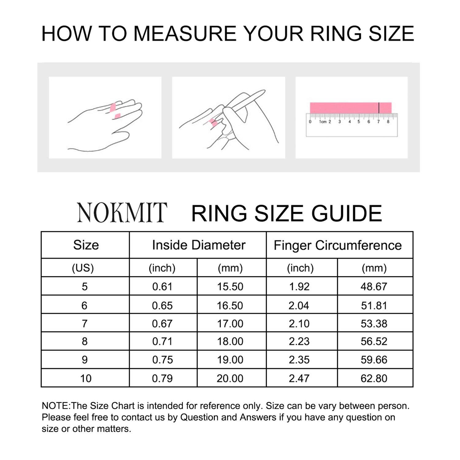 NOKMIT 1mm 3mm 5mm 14K Gold Filled Rings Set for Women Dainty Cute Stacking Stackable Thumb Pinky Bands Non Tarnish Comfort Fit Size 5 to 10 (7)