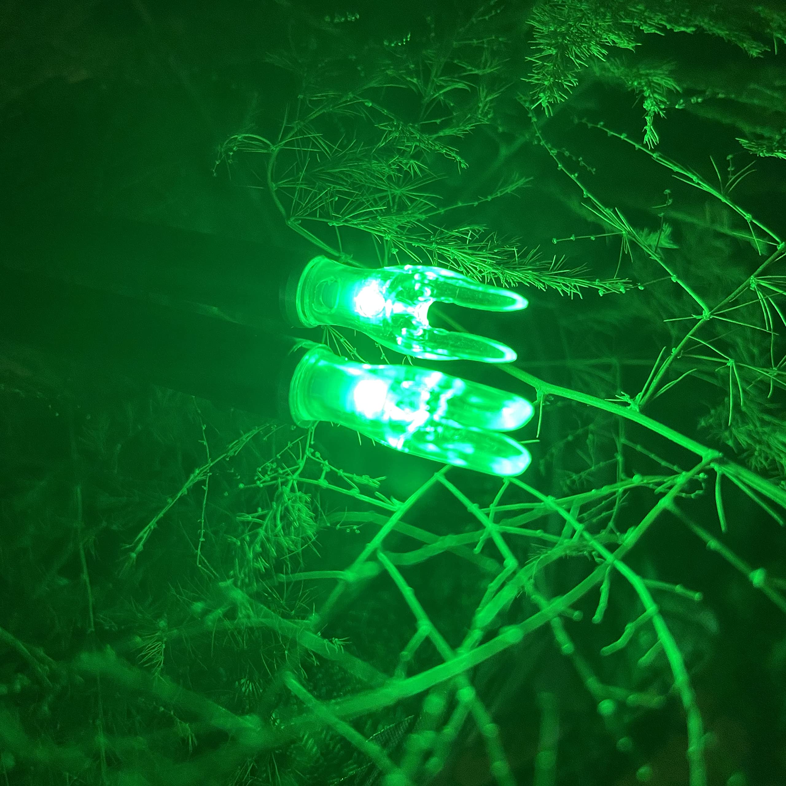 KEAUP G/4.2mm Lighted Nocks for Arrows with .165".204" Inside Diameter 3PCS with X Bushings,Screwdriver Included (Green)