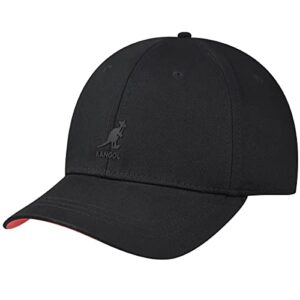 kangol stretch-fit baseball cap for men and women, large/x-large, black