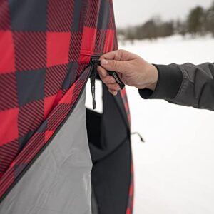 Eskimo QuickFish™ 3i Limited Edition, Pop-Up Portable Shelter, Insulated, Plaid, Three Person, 41445