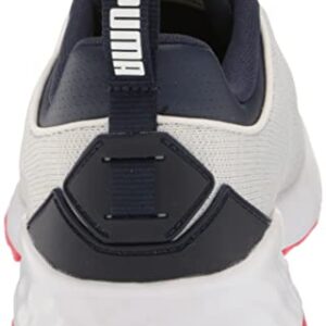 PUMA Golf Men's Fusion PRO Golf Shoe, Puma White-Puma Navy-for All Time Red, 13