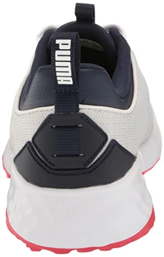 PUMA Golf Men's Fusion PRO Golf Shoe, Puma White-Puma Navy-for All Time Red, 13