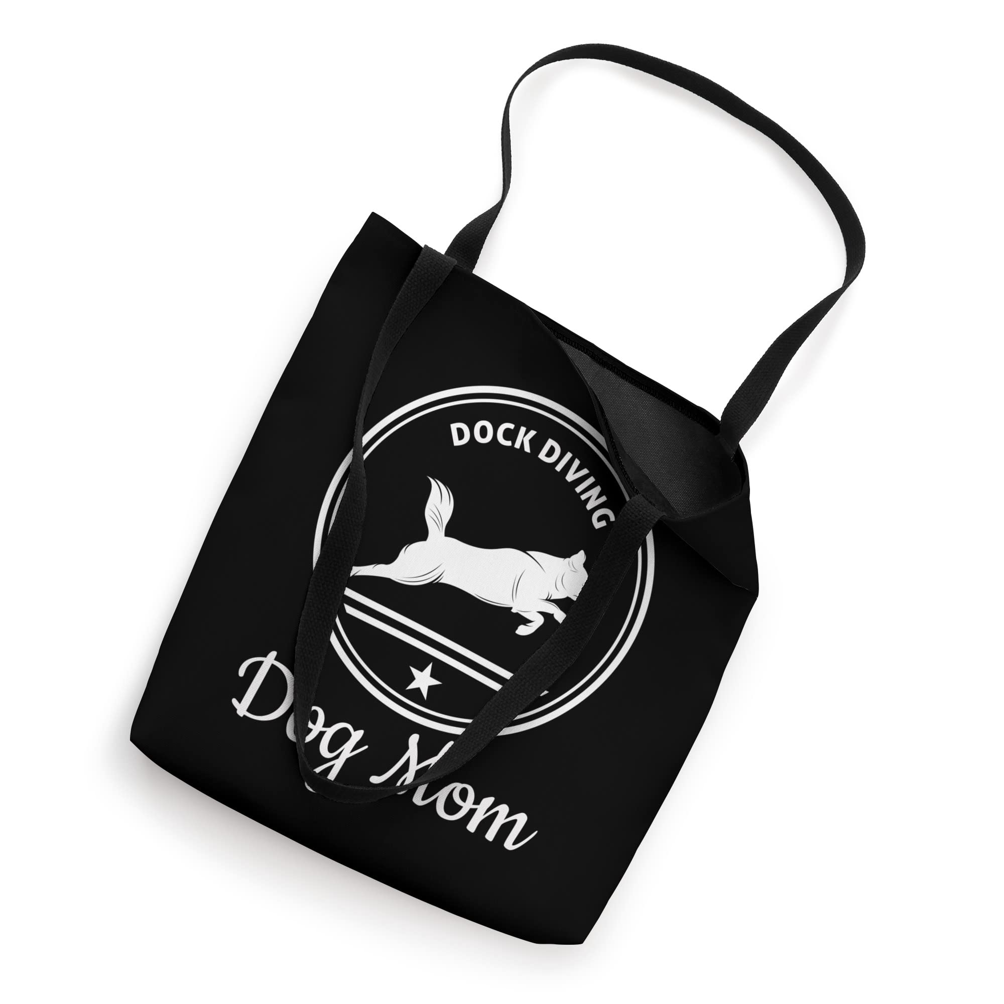 Dock Diving Dog Mom - Dog Jumping Swimming Tote Bag