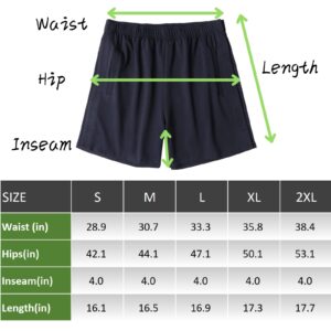 Deyeek Tear Away Shorts for Women Side Snap On Shorts Mens Cotton Shorts with Pockets Post Hip Knee Surgery Shorts Navy Blue