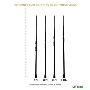 LITTMA—Surf Spinning Rod LITTMA Surf Rods Saltwater 12ft 9ft 10ft 11ft Graphite Surf Rod Surf Casting Rod Surf Fishing Rod Surf Rod Saltwater Surf Travel Rod Surf Rod Barra de Surf Surf Rod