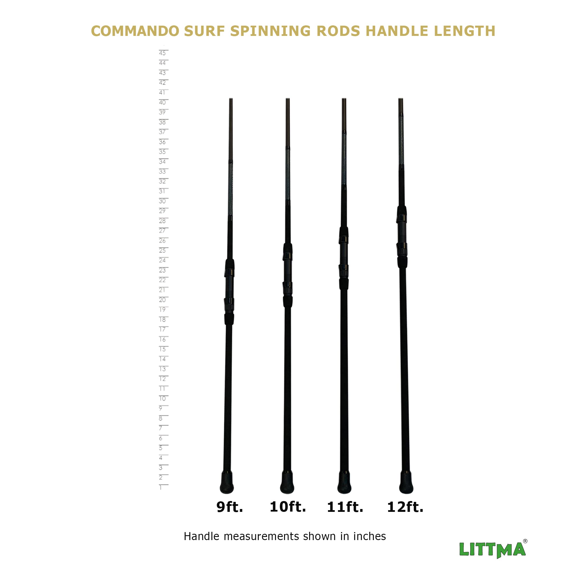 LITTMA—Surf Spinning Rod LITTMA Surf Rods Saltwater 12ft 9ft 10ft 11ft Graphite Surf Rod Surf Casting Rod Surf Fishing Rod Surf Rod Saltwater Surf Travel Rod Surf Rod Barra de Surf Surf Rod