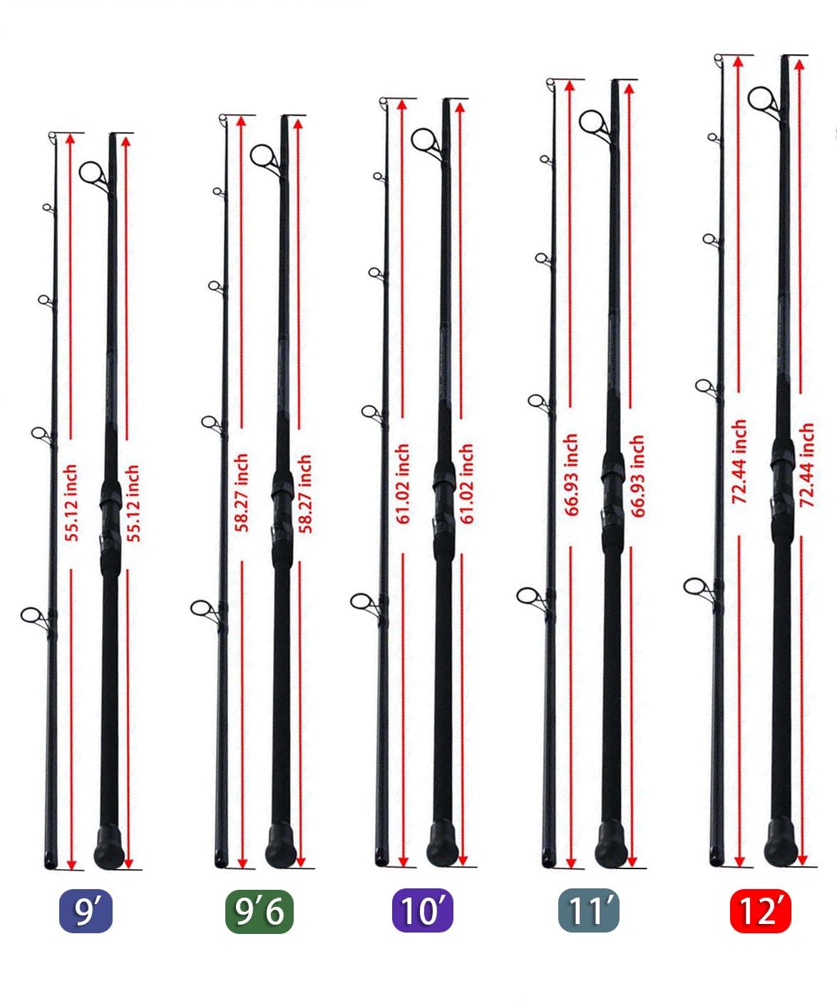 LITTMA—Surf Spinning Rod LITTMA Surf Rods Saltwater 12ft 9ft 10ft 11ft Graphite Surf Rod Surf Casting Rod Surf Fishing Rod Surf Rod Saltwater Surf Travel Rod Surf Rod Barra de Surf Surf Rod