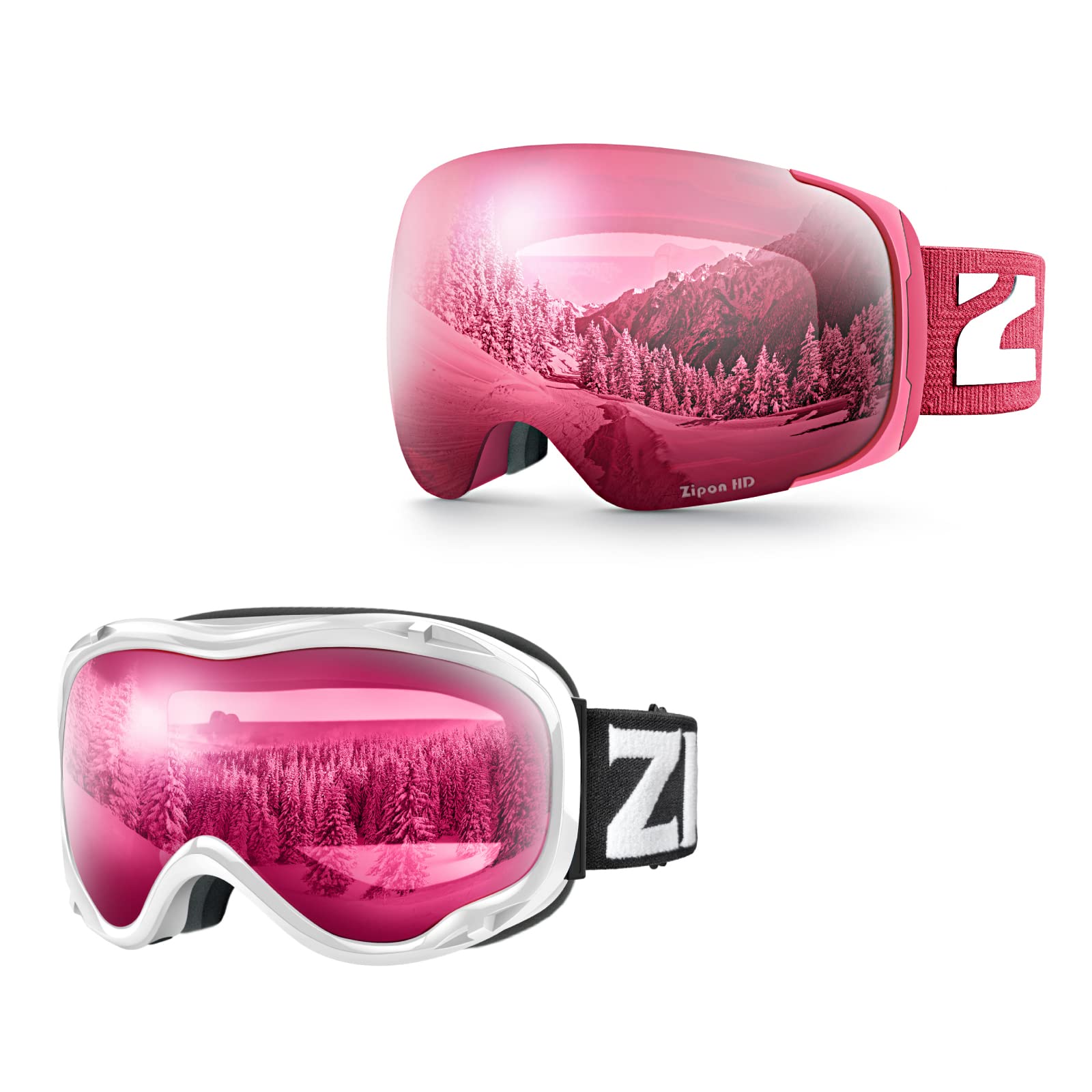 ZIONOR Lagopus Ski Goggles Z1 Zipon HD Lens Ski Goggles