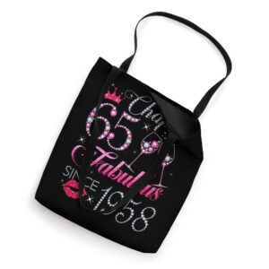 Chapter 65 Fabulous Since 1958 65Th Birthday Gift For Women Tote Bag