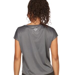 EAFW Women's Afloat Eco-Friendly Recycled Polyester Short Sleeve Tee (Black, XX-Large)