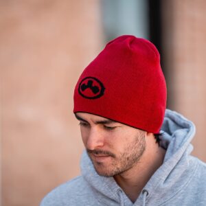 Magpul Standard Reversible Icon Beanie, Black/Red, One Size