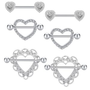 body16g czcz 14g nipple ring 316l stainless steel nipple barbell nipple barbells cz nipple ring body piercing jewelry for women men