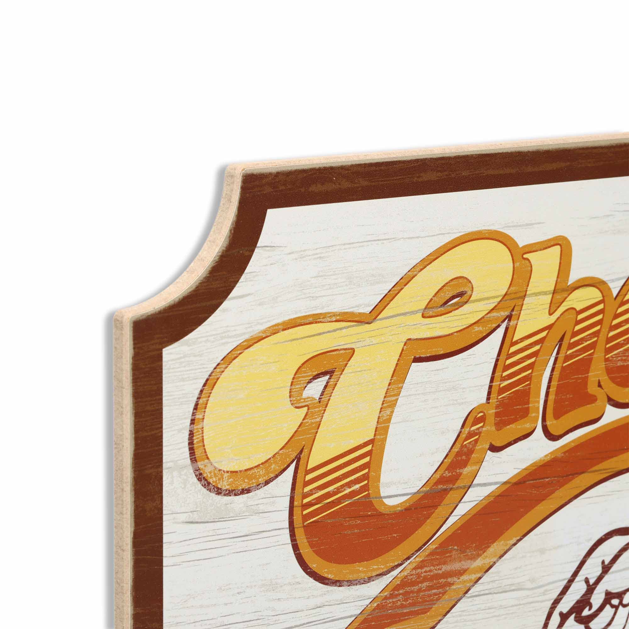 Open Road Brands Cheers Where Everybody Knows Your Name Wood Wall Decor - Fun Cheers Sign for Home Decorating